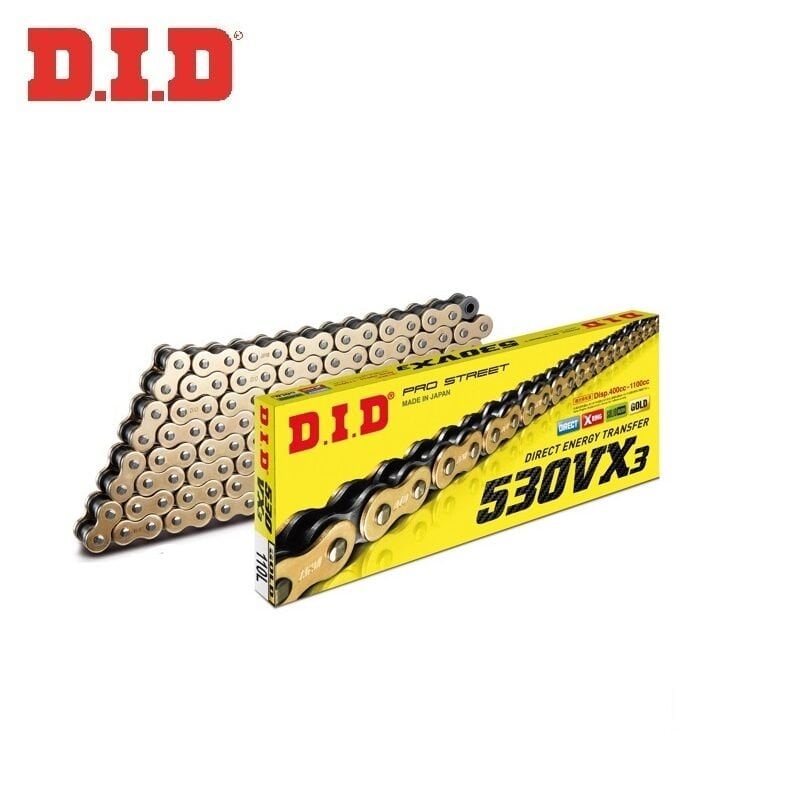DID 530VX3 GOLD X-RİNG ZİNCİR-110 BAKLA DID-530VX3 (Gold)-110