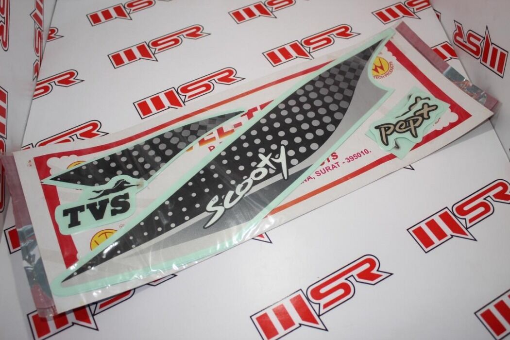 TVS SCOOTY PEP 90 CC STICKER SİYAH