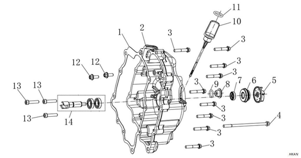 VOGE SR3 250 STATÖR KAPAK CONTASI