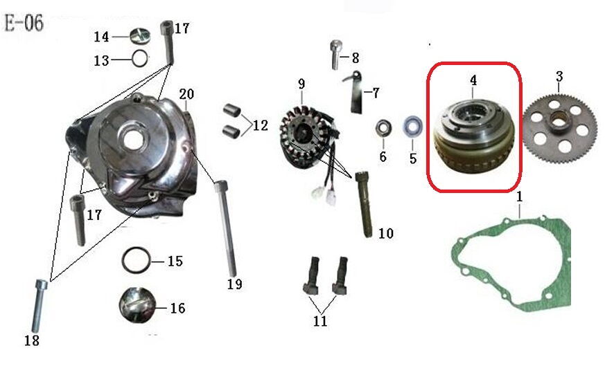 REGAL RAPTOR Daytona 250 V Alternatör Volant