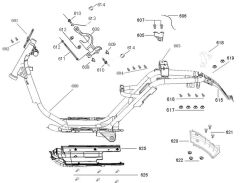 YUKİ RETRO MOTOR ALT KORUMA KIRMIZI