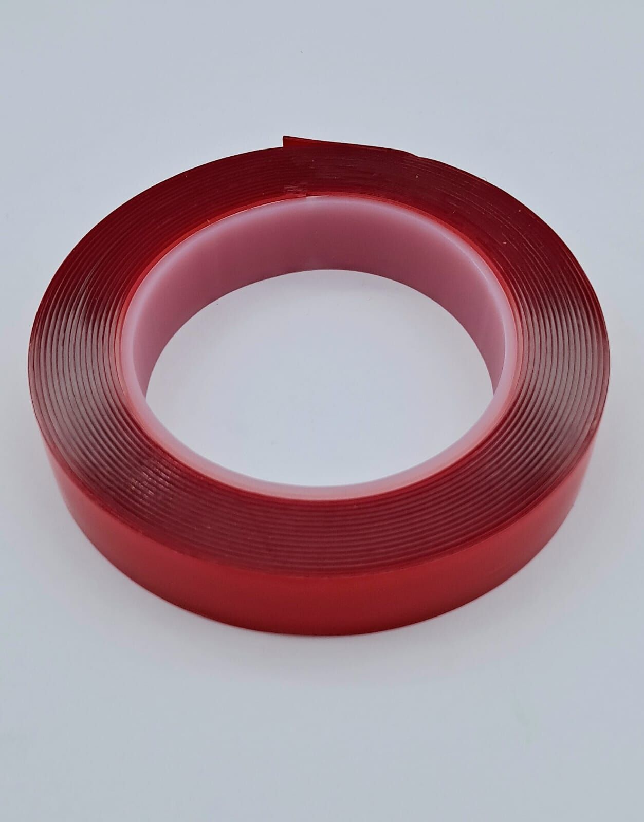 LAMBRETTA V 200 ÇİFT TARAFLI BANT 15MM * 5MT KIRMIZI ŞEFFAF  (1 PAKET = 5 ADET)