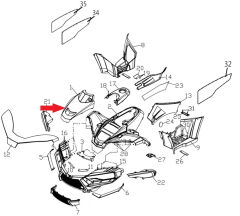 REGAL RAPTOR Promax 500 Ön Çamurluk Üst Kapak