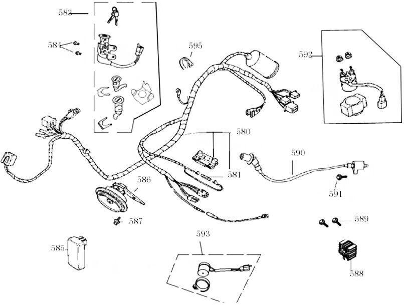 YUKİ LEGEND 80cc AYNA MARUTİ MİLİ