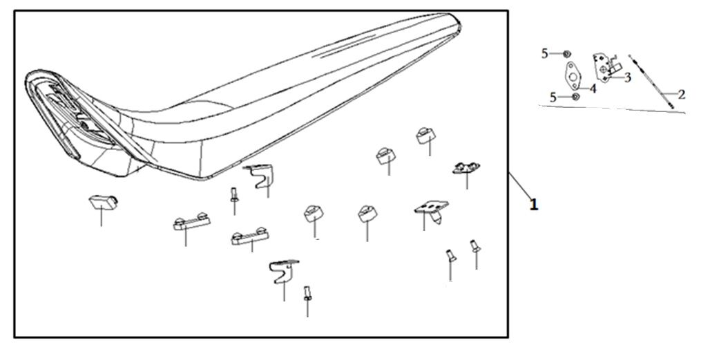 VOGE RALLY 250 KOLTUK KİLİDİ