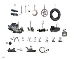 ARKA JANT EGZOZ BAGLANTI DEMİRİ (HAMMER 50)