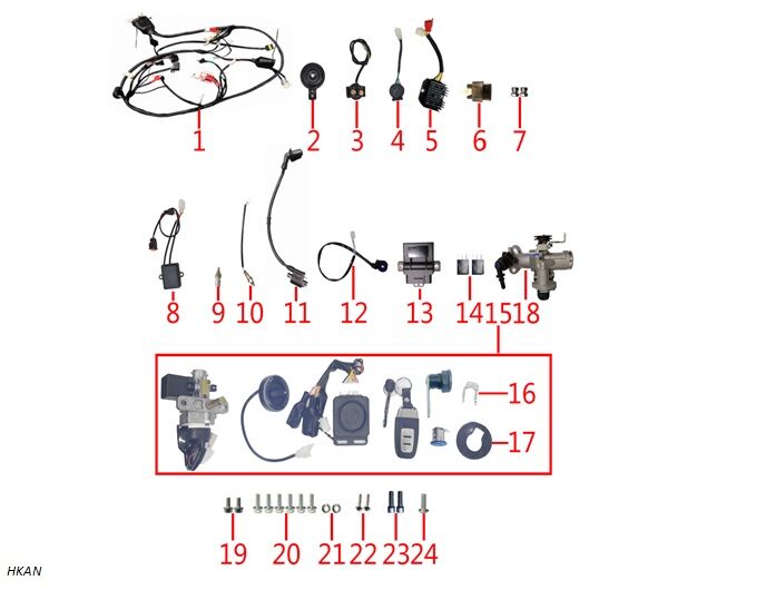 ATEŞLEME BOBİNİ ( RİSOTTO 50cc-125cc )