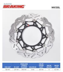 KTM SUPER ADVENTURE / R / S / T 1290 KTM ADVENTURE 790-890-1050-1190-1290 DALGALI ÖN PERFORMANS FREN DİSKİ (SOL)