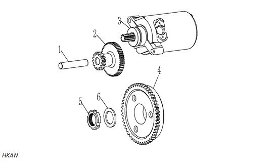 YUKİ HAMMER 125 MARŞ MOTORU