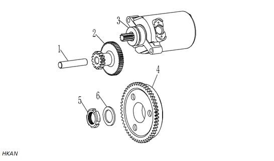 YUKİ HAMMER 125 MARŞ KAVRAMA DİŞLİSİ