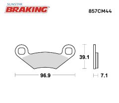 POLARIS OUTLAW S 450 SİNTERLİ FREN BALATASI
