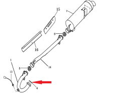 REGAL RAPTOR Promax 500 Egzoz Ön Bogaz Contası
