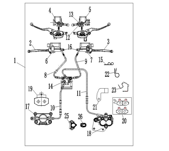 YUKİ DEFENDER 125 ÖN FREN KALİPER SOL