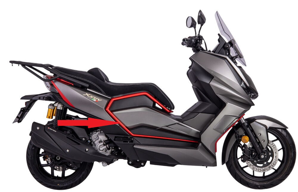 REGAL RAPTOR Xsuv 125 Sele Altı Kedor Kapağı Mat Kırmızı Sağ Alt
