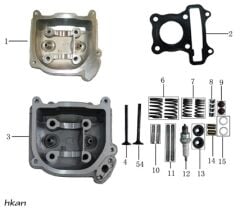 YUKİ CASPER 50 SİLİNDİR ÜST KAPAK