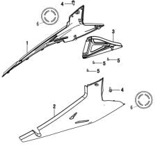 VOGE RALLY 300 YAN KAPAK SOL MAVİ