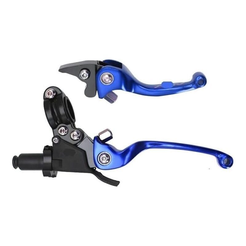 UNİVERSAL DEBRİYAJ - FREN KOLU SETİ AYARLANABİLİR MAVİ