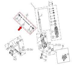 REGAL RAPTOR F320 Ön Rot Kolu Komple Sağ