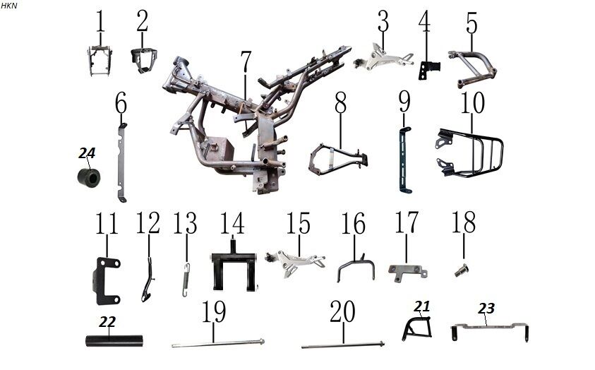 YAN GRENAJ BRAKETİ BÜYÜK (HAMMER 50) ( 16 NUMARALI PARÇA )
