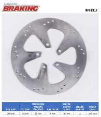 KYMCO DOWNTOWN I ABS 350 YUVARLAK ÖN FREN DİSKİ