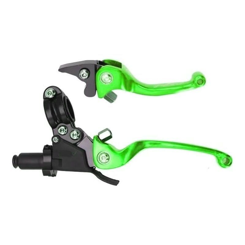 UNİVERSAL DEBRİYAJ - FREN KOLU SETİ AYARLANABİLİR YEŞİL