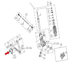 REGAL RAPTOR F320 Salıncak Plakası Sol