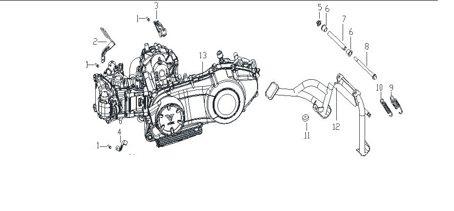 VOGE SR3 250 MOTOR BAĞLANTI BRAKETİ