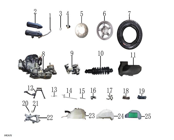 YUKİ HAMMER 125 ARKA AMORTISÖR