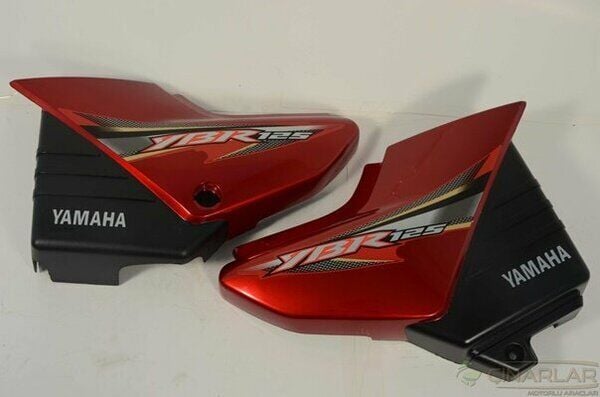 YBR 125 ORTA YAN KAPAK BORDO OEM (E.M)