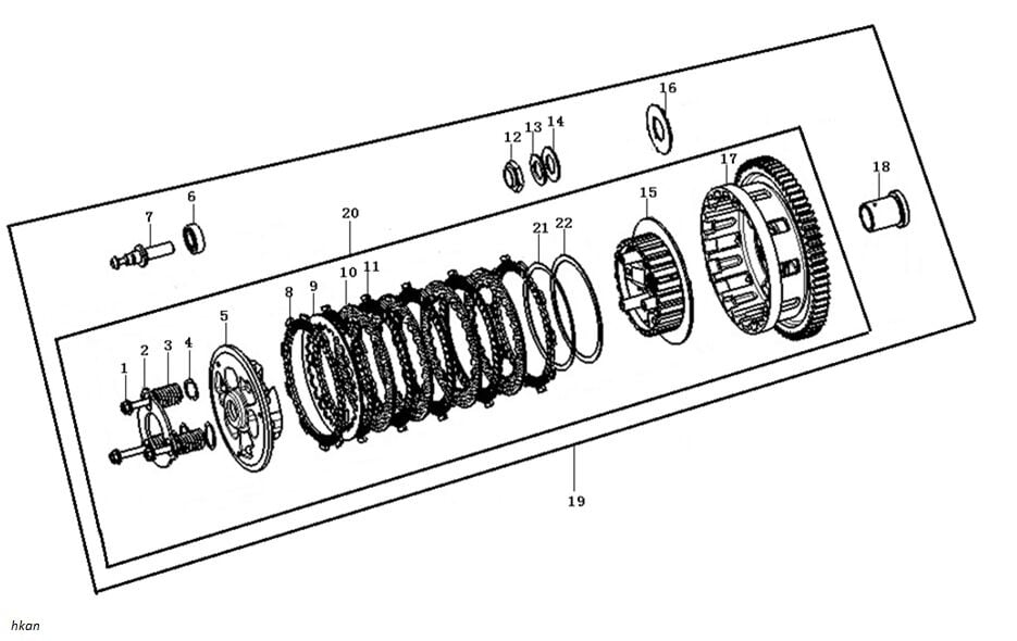 VOGE 525R DEBRİYAJ SET