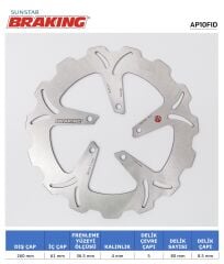 Aprilia ATLANTIC 500 SCARABEO DALGALI ÖN FREN DİSKİ