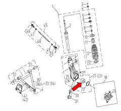 REGAL RAPTOR F320 Ön Teker Taşıyıcı Takozu