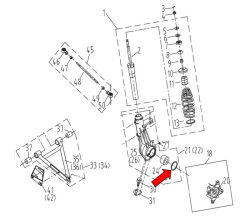 REGAL RAPTOR F320 Ön Teker Taşıyıcı Keçesi