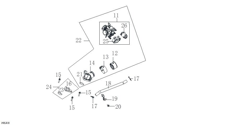 VOGE SR3 250 GAZ KELEBEK SENSÖRÜ