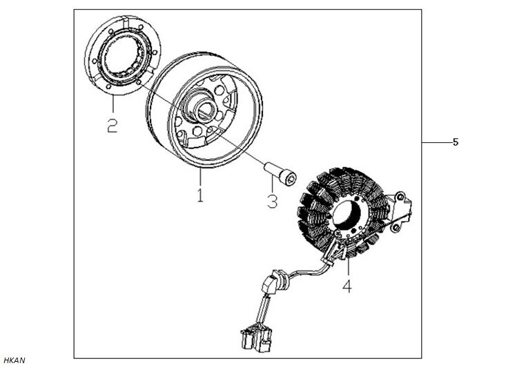 VOGE RALLY 250 STATÖR VE VOLANT SET
