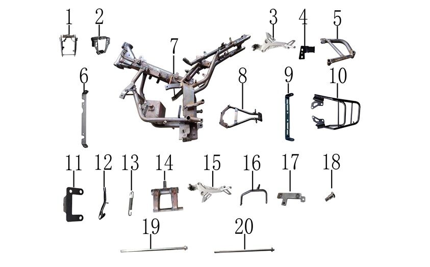 YUKİ HAMMER 125 MOTOR ASKI DEMİRİ