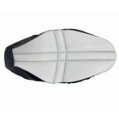 HONDA FORZA 250 2018 - 2025 UYUMLU KONFOR HAVA DESTEKLİ KOLTUK KILIFI (MİNDER) BEYAZ