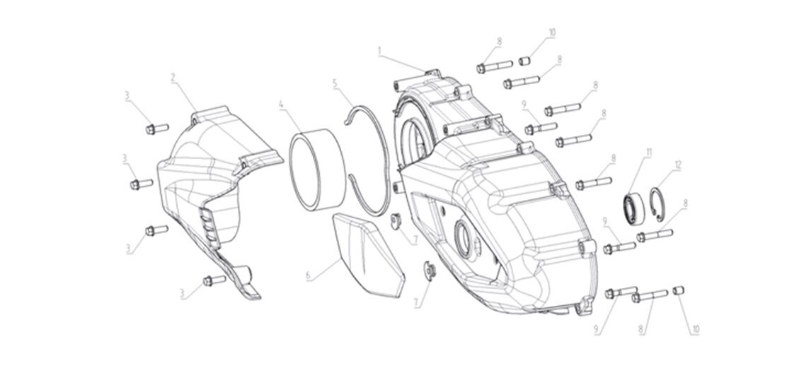 VOGE SR3 250 DEBRİYAJ KAPAĞI