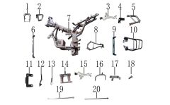 YUKİ HAMMER 125 ARKA JANT BRAKETİ SAĞ