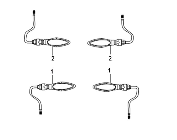 VOGE RALLY 300 ÖN SİNYAL SOL