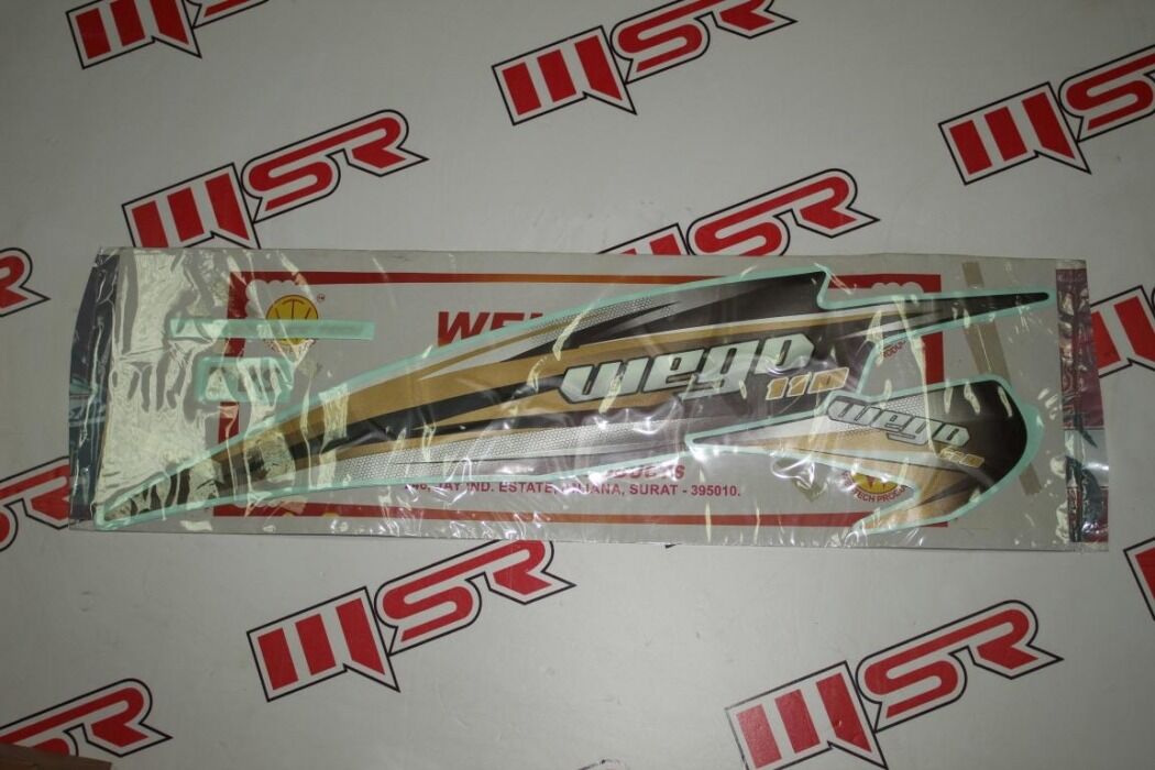 TVS WEGO NEW STICKER GOLD