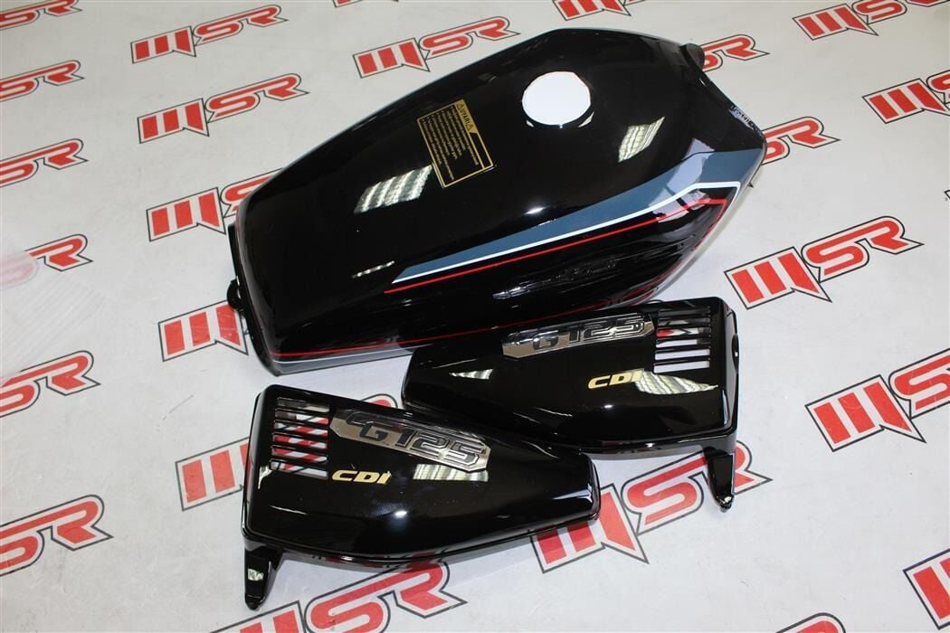 CG 125 DEPO YAN KAPAK SETİ SİYAH