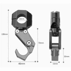 UNİVERSAL GİDON KASK ASKISI FÜME