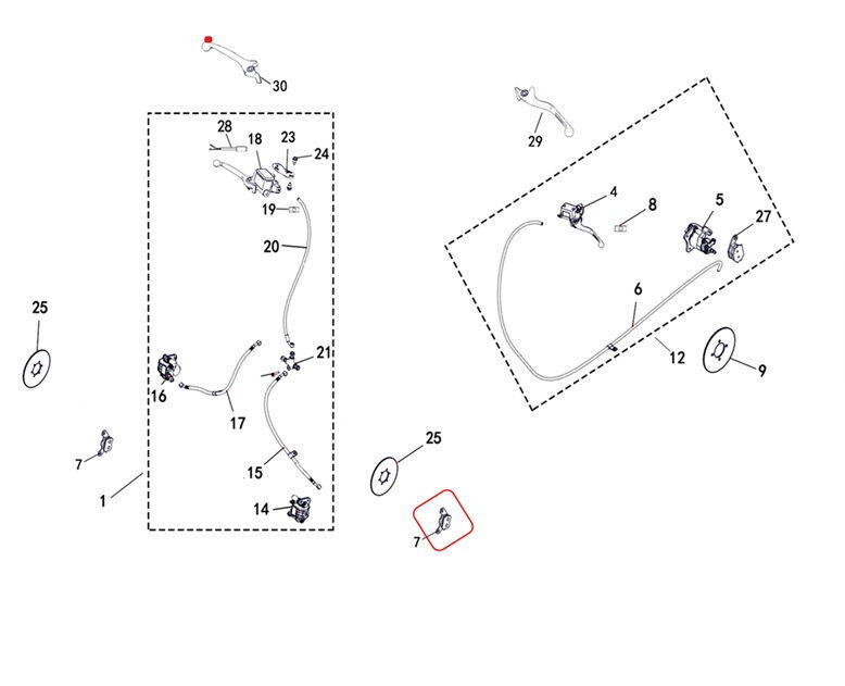 REGAL RAPTOR M210 Arka Fren Balatası (Adet Fiyattır)