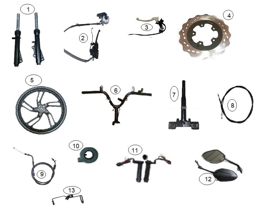 GAZ ELCİK KOLU SET (DUTY 125)