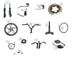 GAZ ELCİK KOLU SET (DUTY 125)