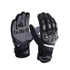 Nukro Metra Kışlık Motosiklet Eldiveni-Gri