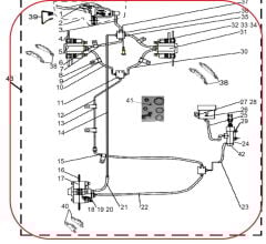 REGAL RAPTOR F320 Fren Mekanizması Komple