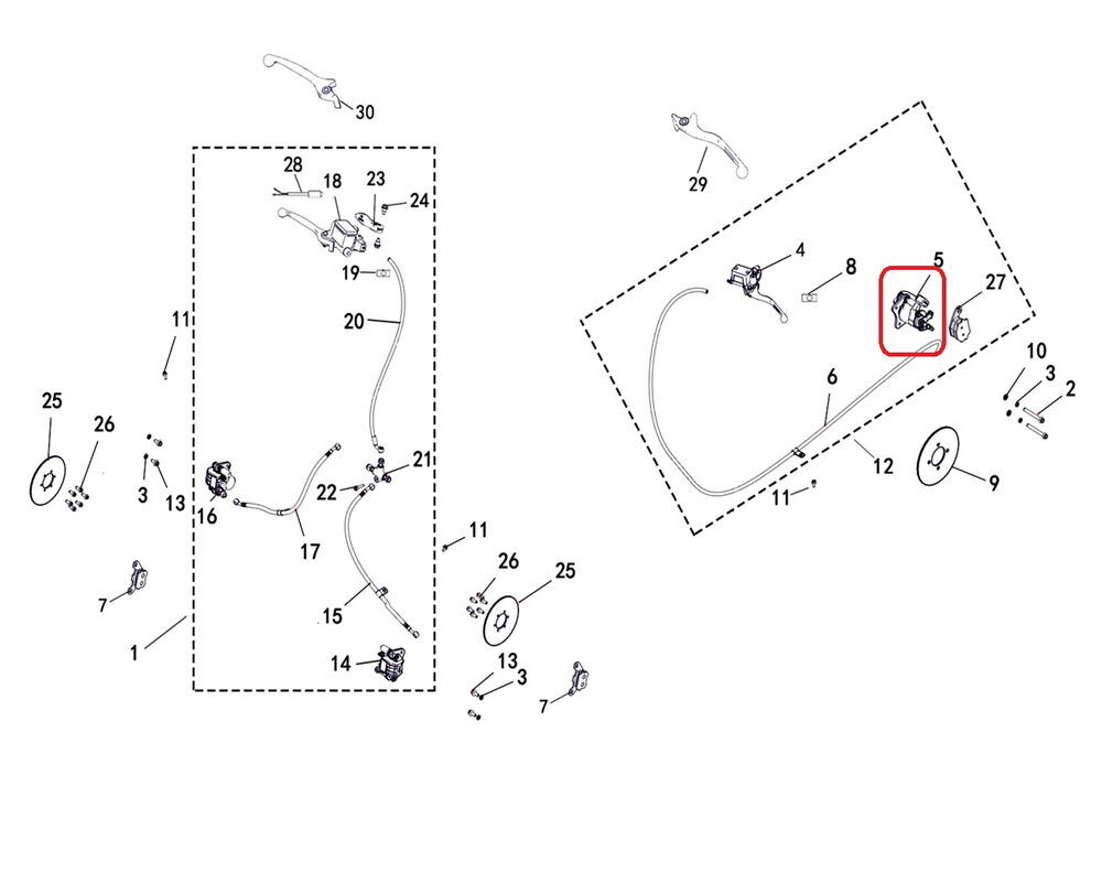 REGAL RAPTOR M210 Arka Fren Alt Merkez