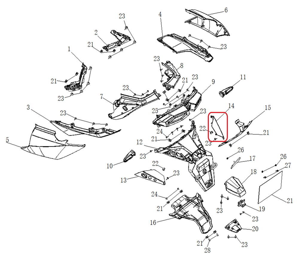 REGAL RAPTOR Xsuv 125 Arka Sinyal Tutucu Sağ